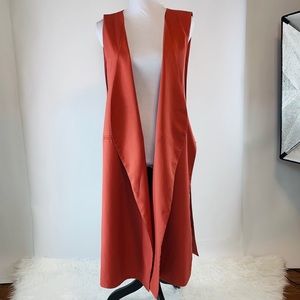 C.O.C. Curvy Fit Plus Sized Lined Duster Vest